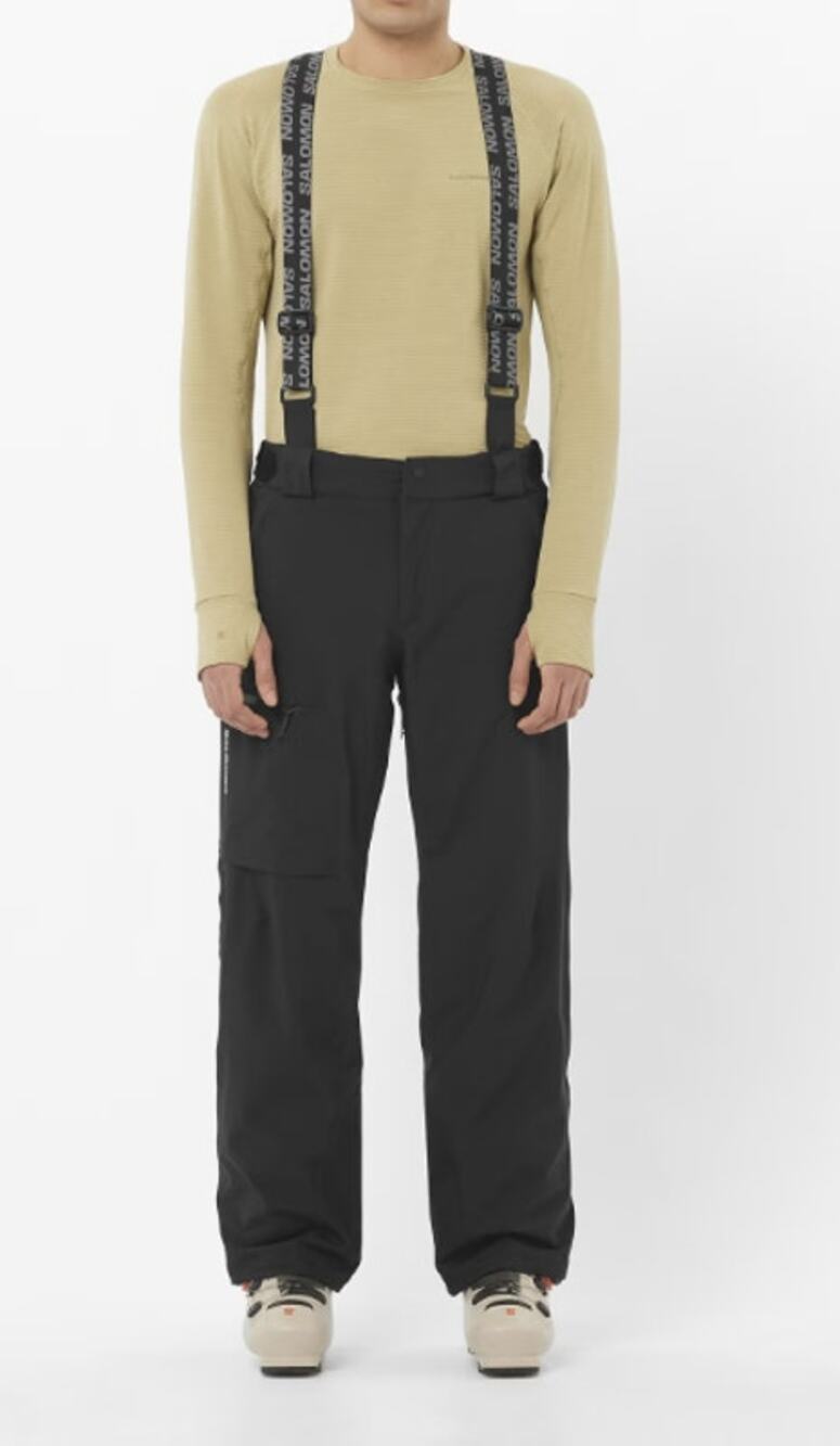 New Salomon Brilliant Pant Snow Bid, Deep Black Size Medium